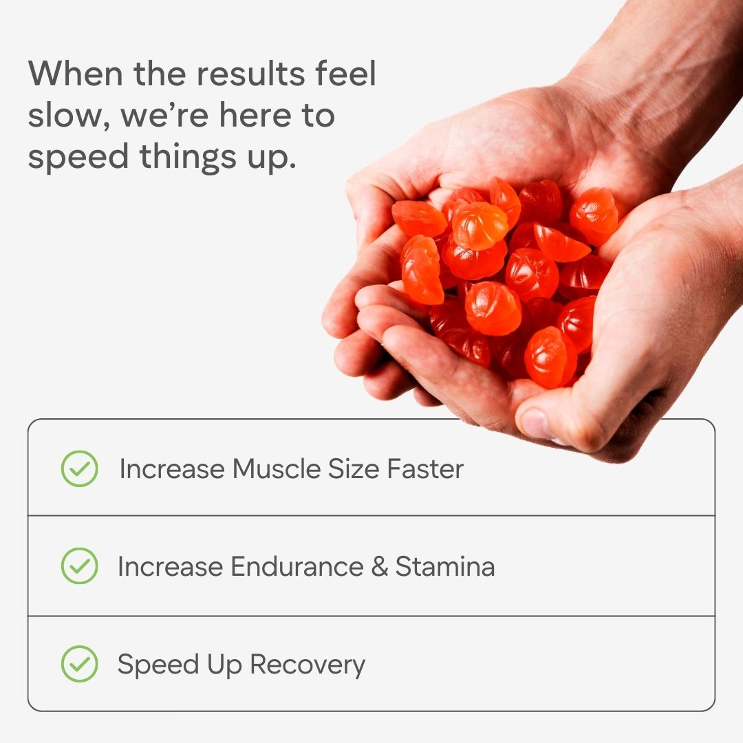 Creatine Monohydrate Gummies - 1 Month Bottle - 90 Gummies